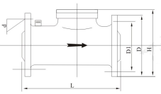 水平螺翼式水表外形尺寸圖